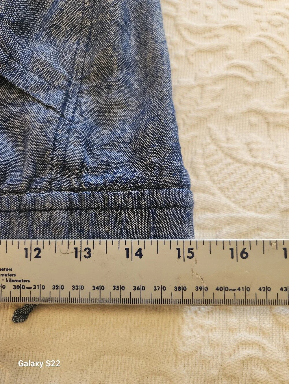 Old Navy Blue Linen Blend Casual Pants